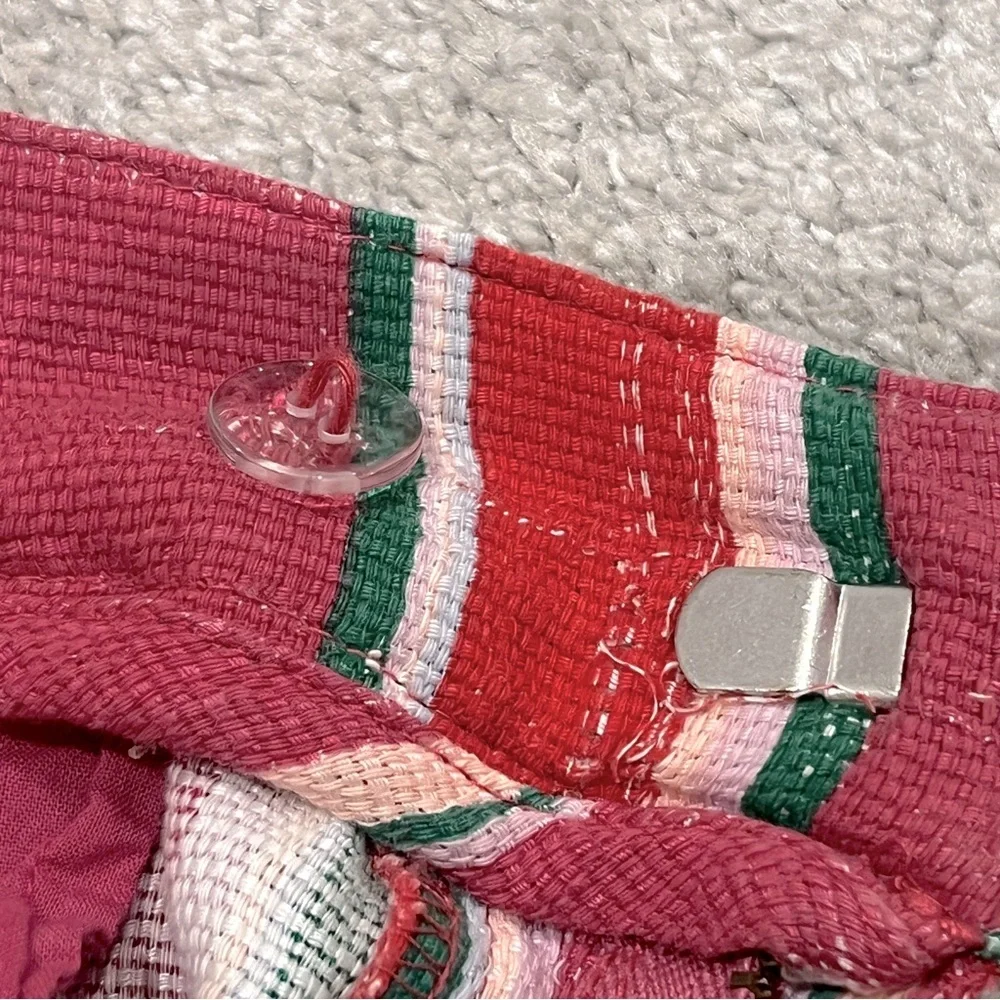 Free People La Paz Slim Festival Striped Crop Pants Size 0 - Picture 9 of 9